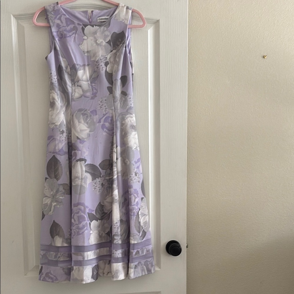 Chic Lavender Floral Dress